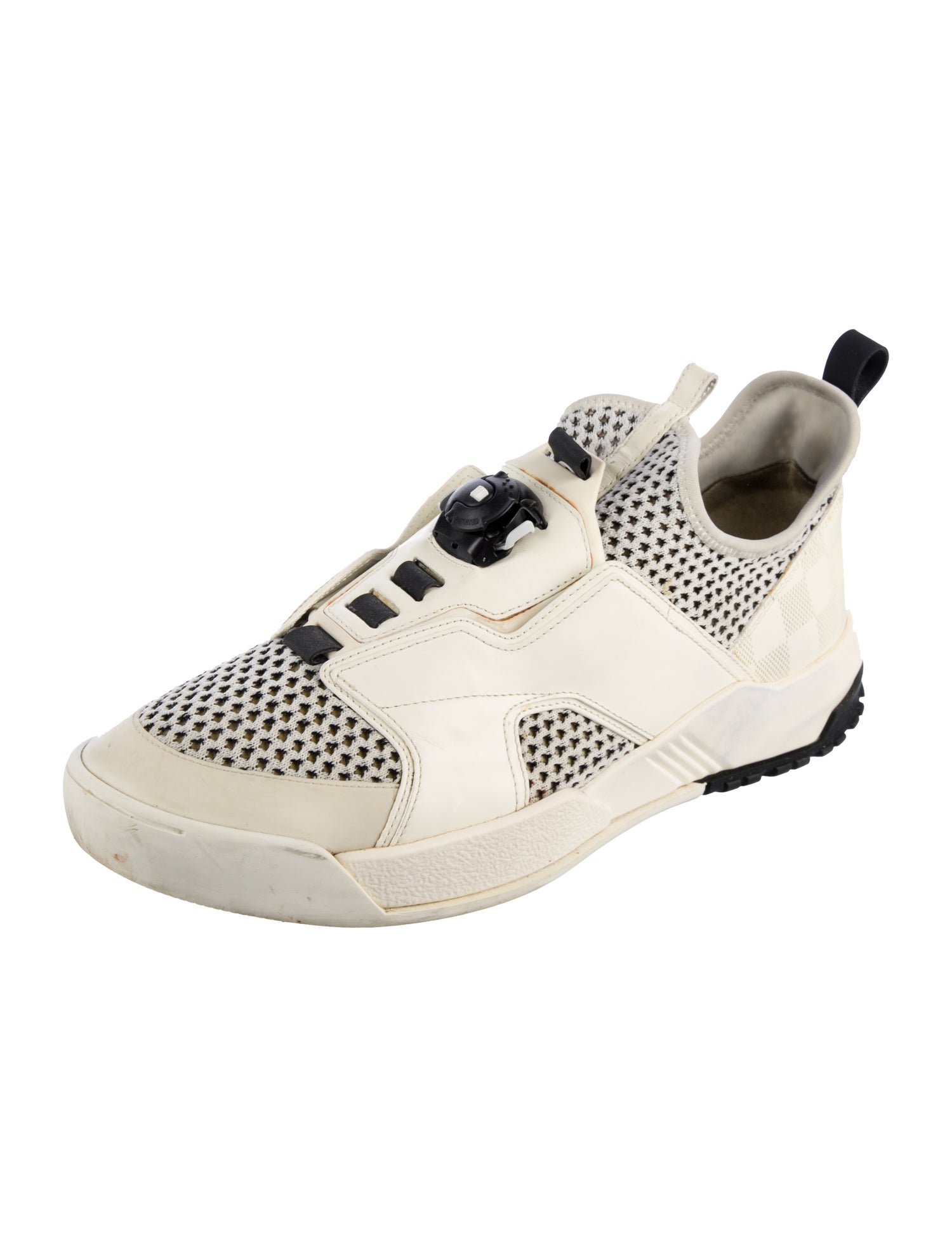 Louis Vuitton Printed Leather Trim Embellishment Athletic Sneakers